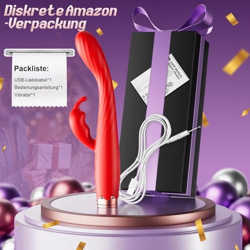 RABBIT VIBRATOR Dla Kobiet Dildo Wibrator G Punkt 10 Trybów Stymulator — miniatura 7