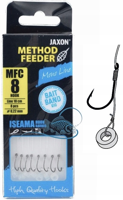 r.8 Haczyki Gotowe Przypony Z Gumką Method Feeder Iseama Do Metody Mfc