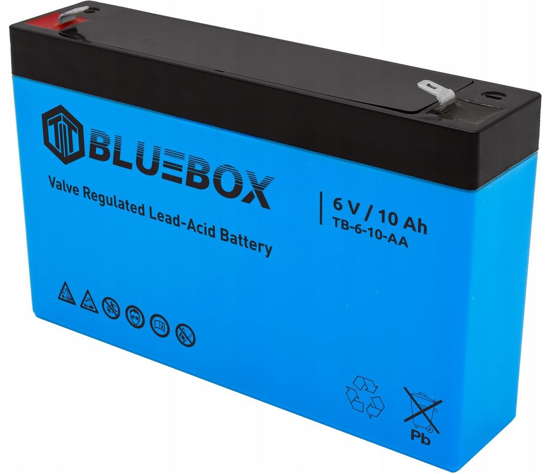 

Akumulator Agm 6V 10Ah Bluebox Bardzo Mocny