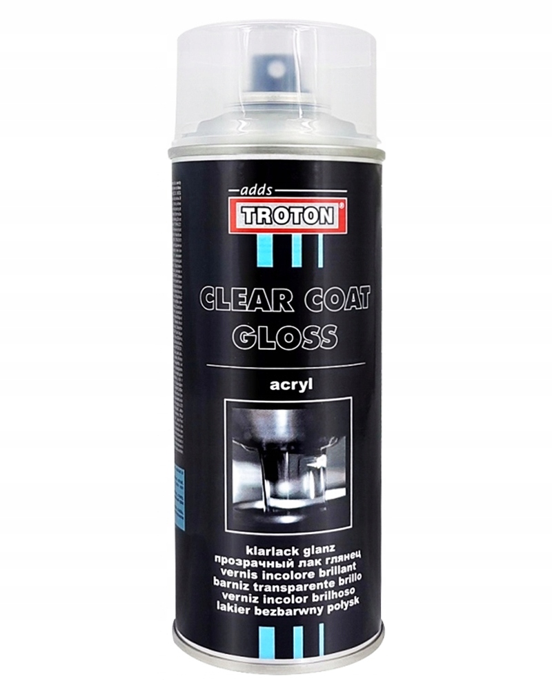 

Troton spray akryl lakier Bezbarwny Połysk 400 ml