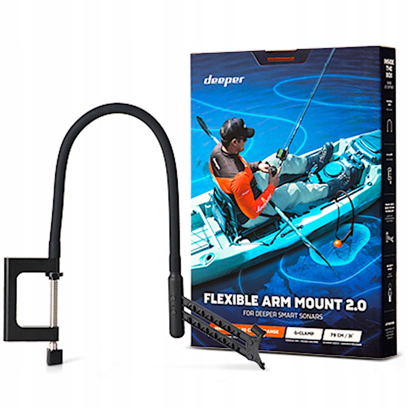 Uchwyt Deeper Flex Arm do Echosondy Łódki Łodzi Sondy Pro 2 Chirp Plus 3