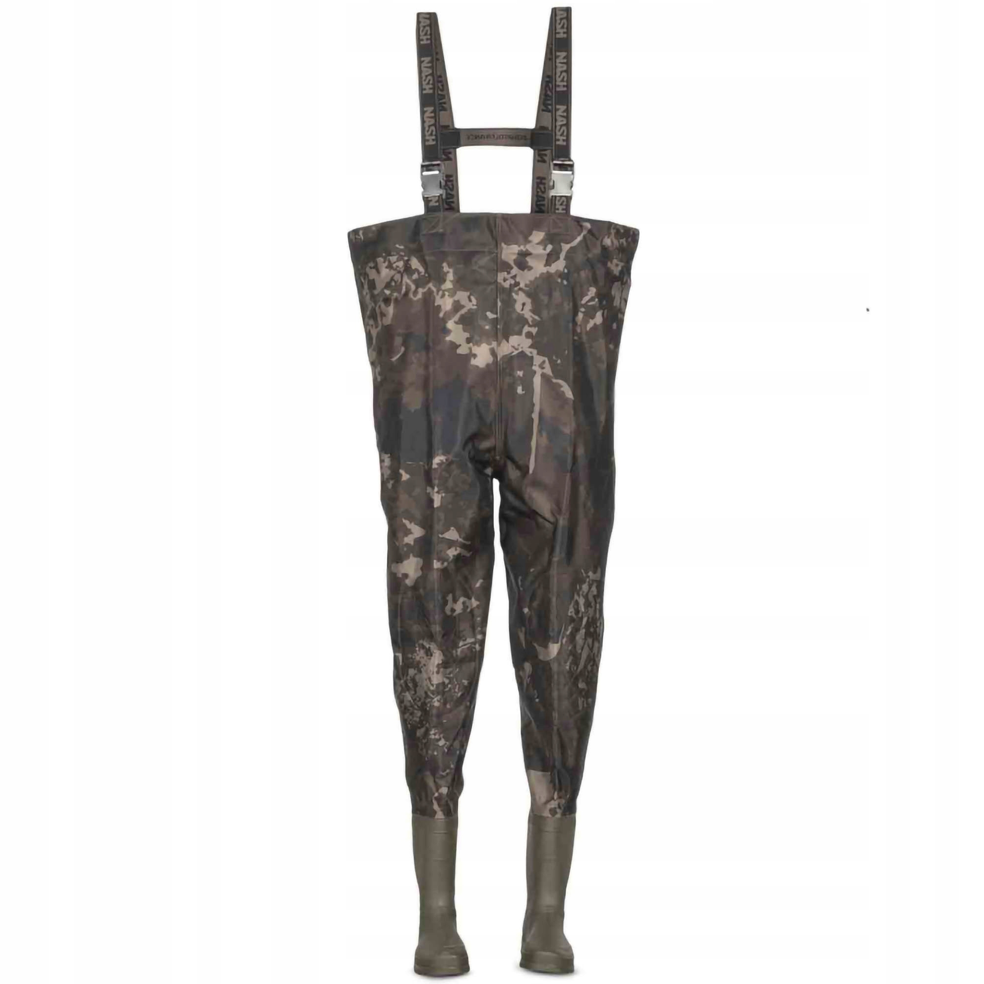Rybářské vodáky Spodniobuty Nash Zero Tolerance Hd Waders Camo XL vel. 42