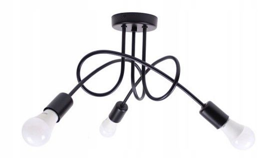 

Lampa Sufitowa Wisząca Żyrandol Paradise 3 Czarna