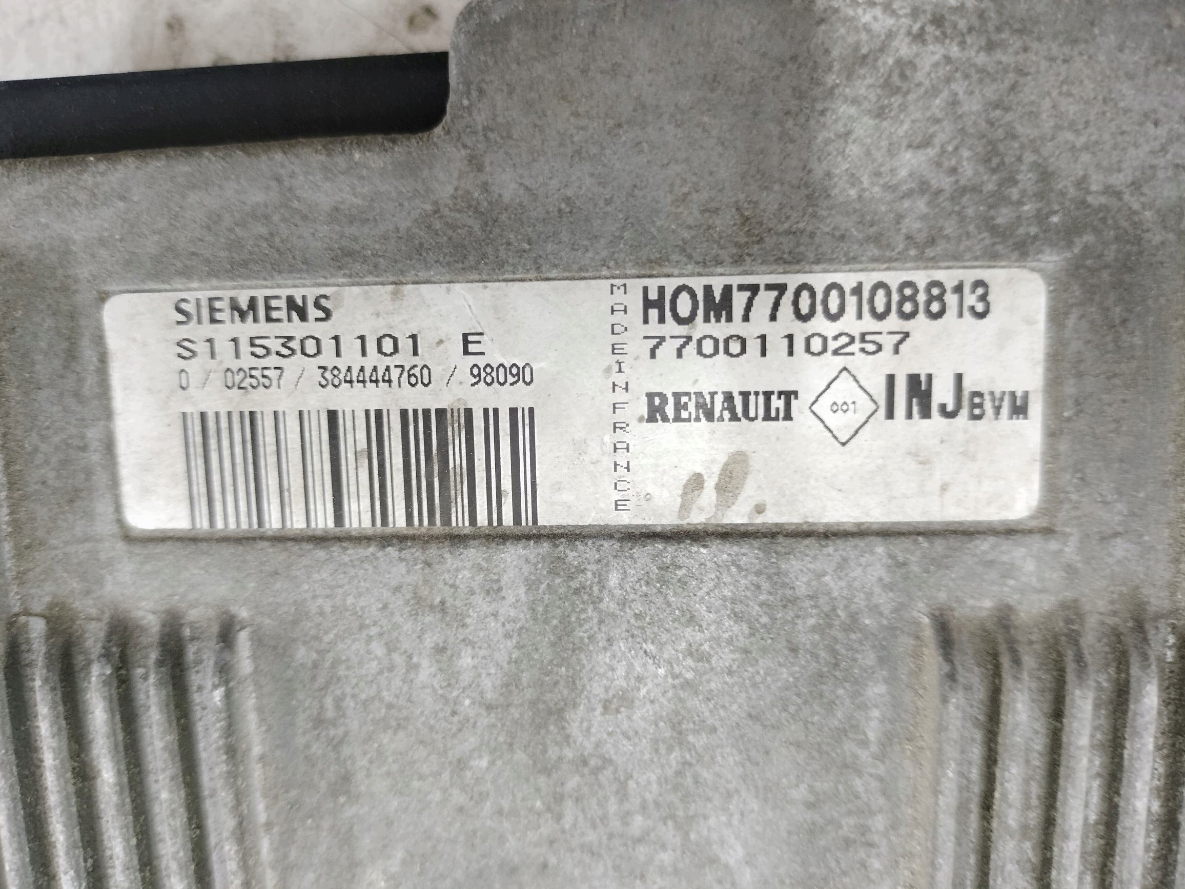 control unit of the engine KANGOO 1.4 S115301101E