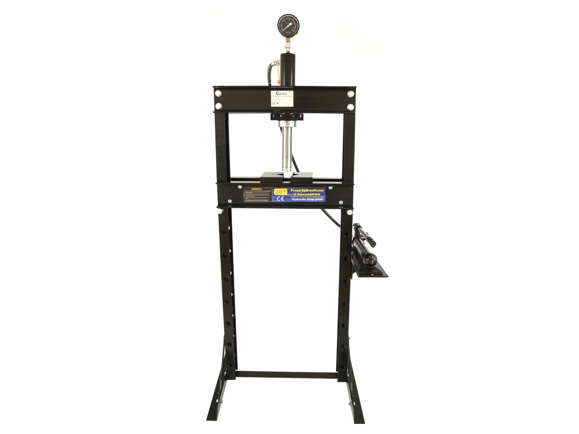 PRASA 20T HYDRAULICZNA Z MANOMETREM 20000kg Weight with packaging 80 kg