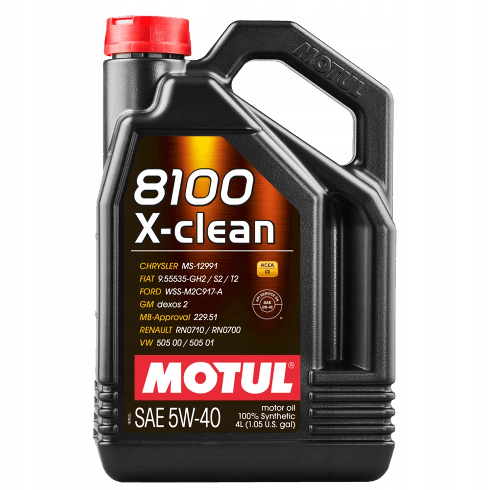Motul 8100 X-Clean C3 5w40 4L syntetyczny olej silnikowy