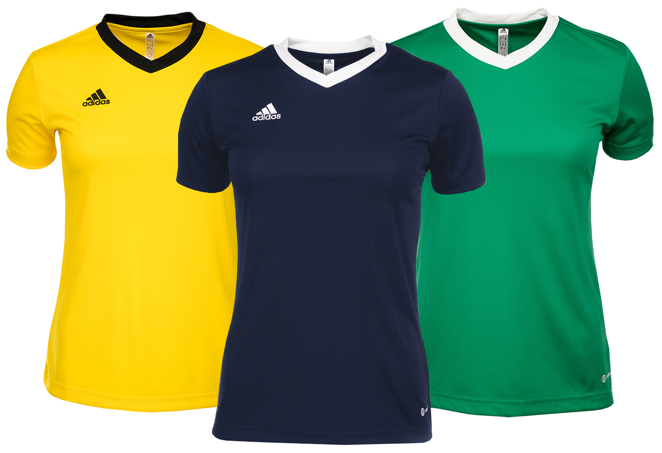 Koszulki Damskie adidas Entrada 22 Piłkarski 3-pak T-shirt Aeroready Xxs