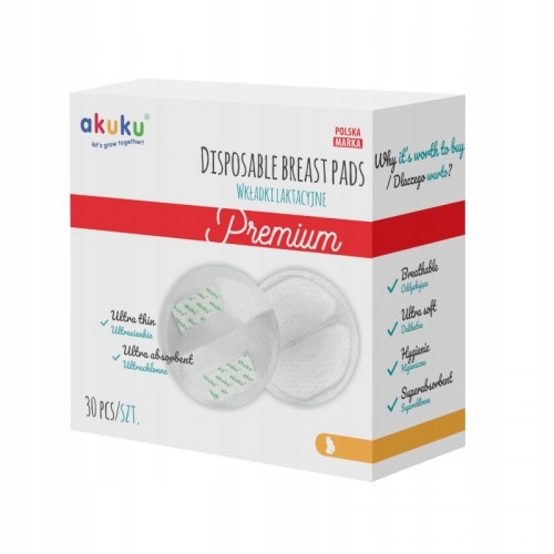 

Wkładki jednorazowe Akuku 30 szt ultracienkie