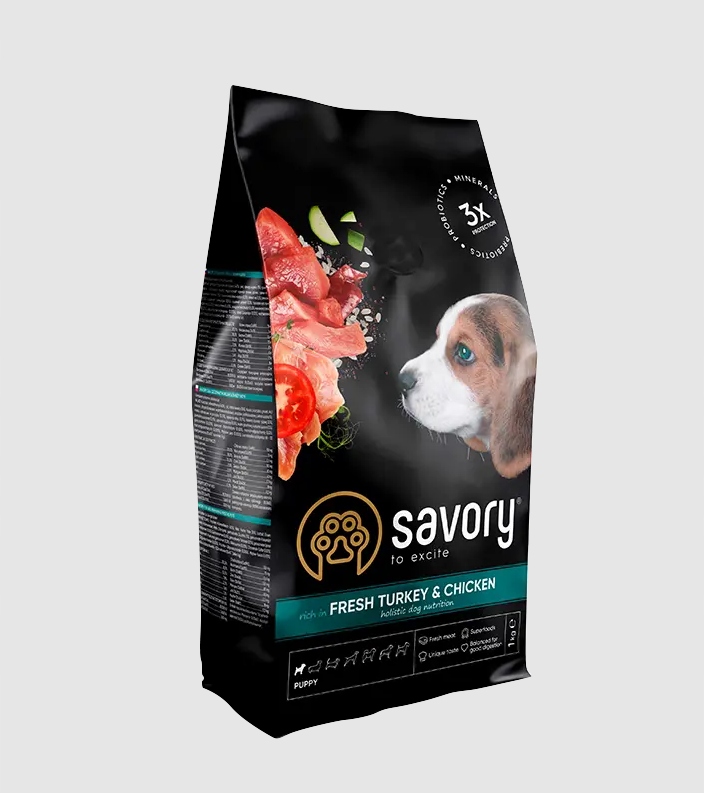 Savory Puppy All Breeds Turkey Szczeniak Indyk Kurczak 12kg Data 10.06.2026