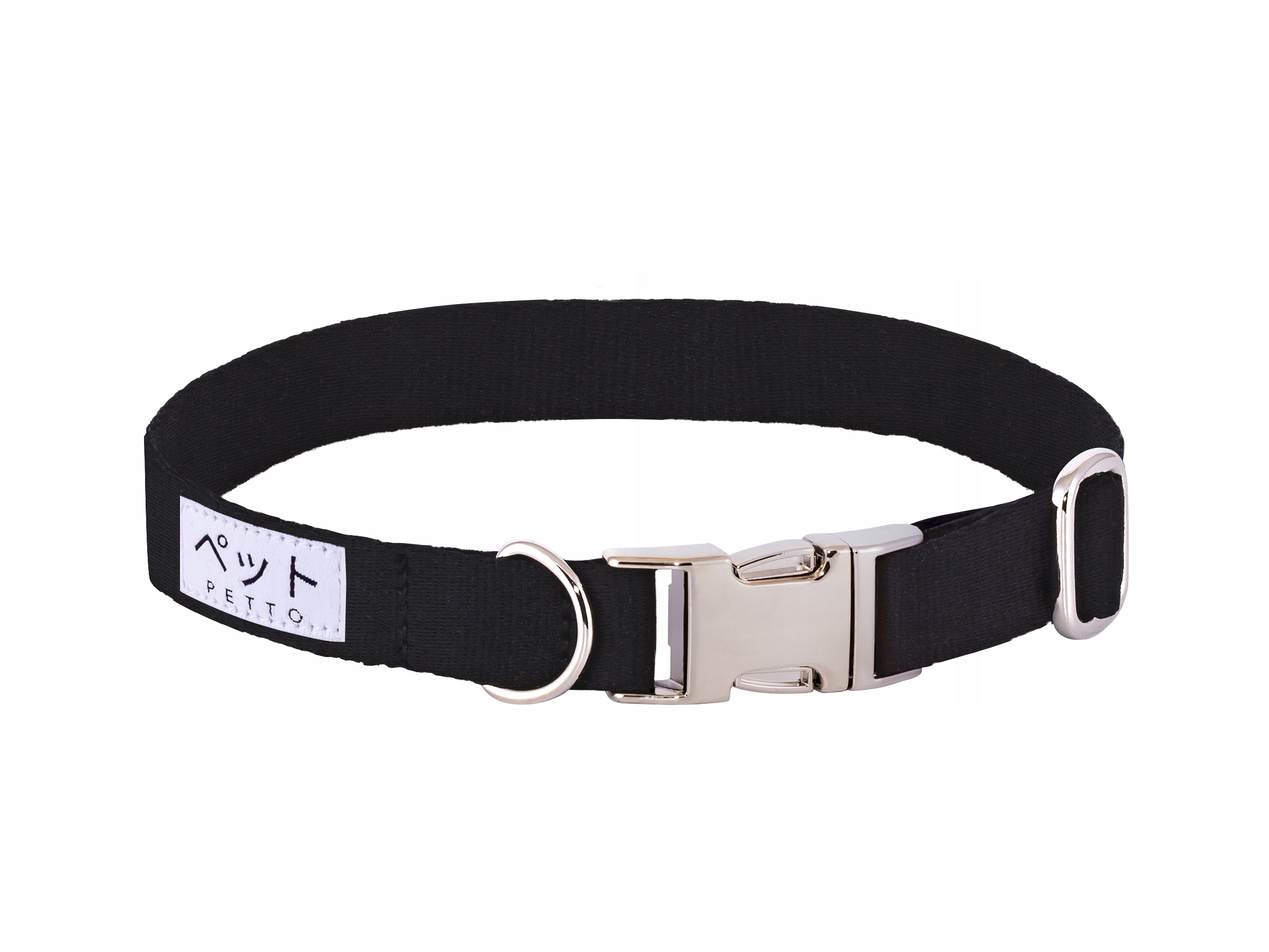 Levně Petto Obojek pro psa Eri Pastel Black Silver L