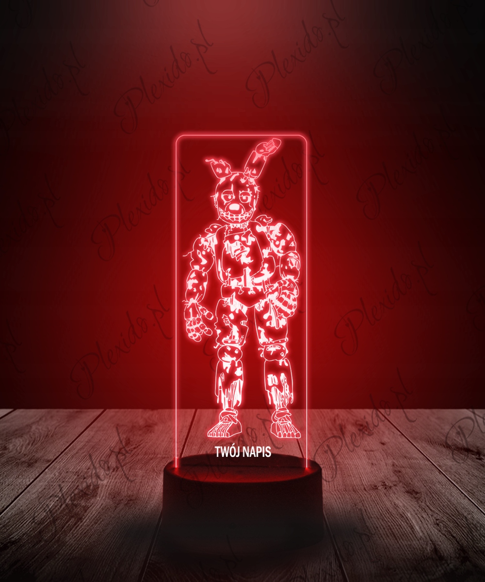 Lampka na Biurko Statuetka Led Gra FNAF Springtrap Kod producenta 5905342891185