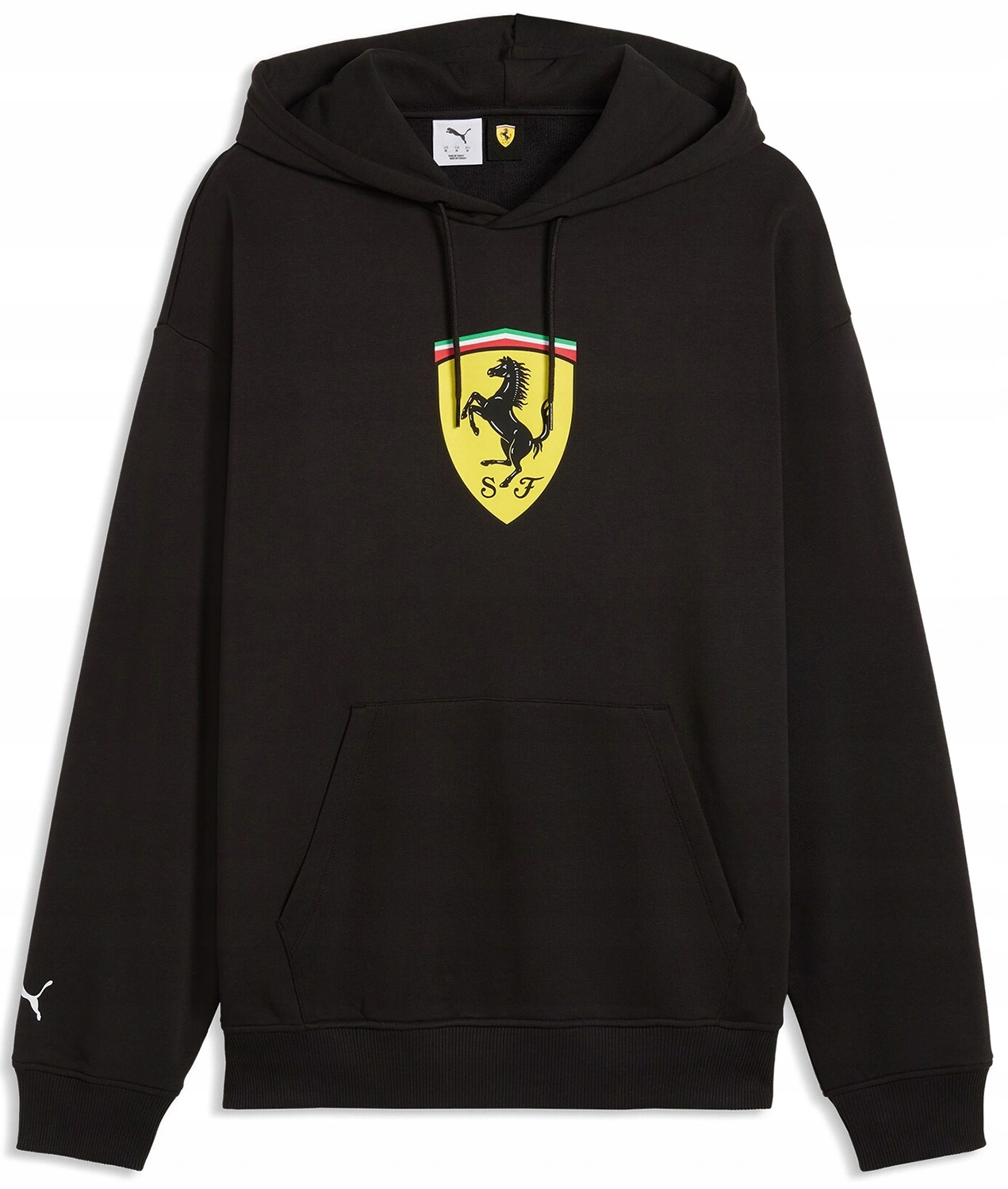 Mikina Scuderia Ferrari F1 Big Shield Hoodie černá, velikost M