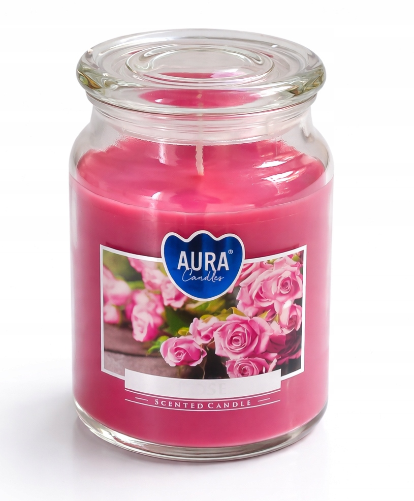 Świeca zapachowa parafinowa ROSE DUŻY SŁÓJ XL