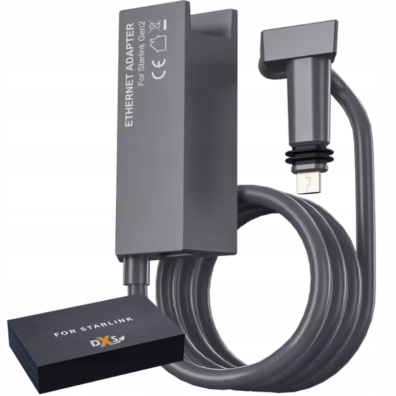 Starlink Ethernet Satelitní adaptér Rozbočovač pro kabelovou síť Dxs