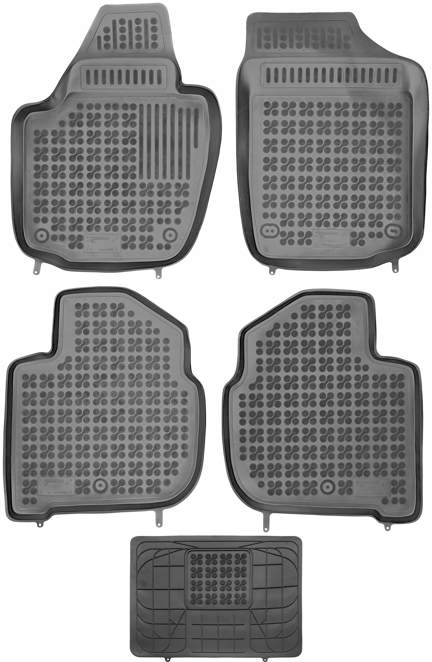 Килимки Різати-Пластик резинові 200209+203501 5 el.