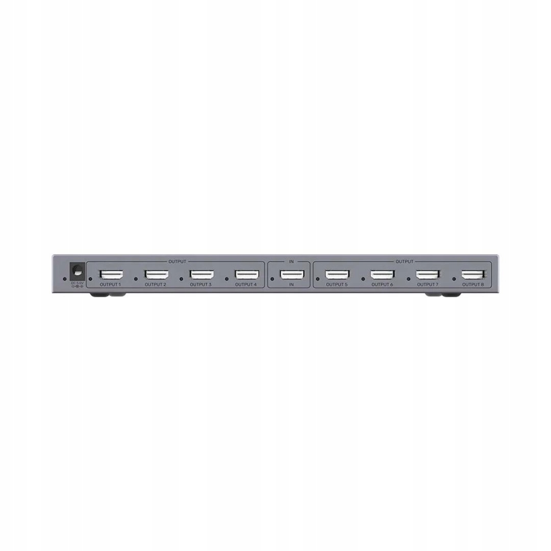 Unitek V1132A01-EU Rozgałęźnik sygnału HDMI 1 IN-8 OUT 4K