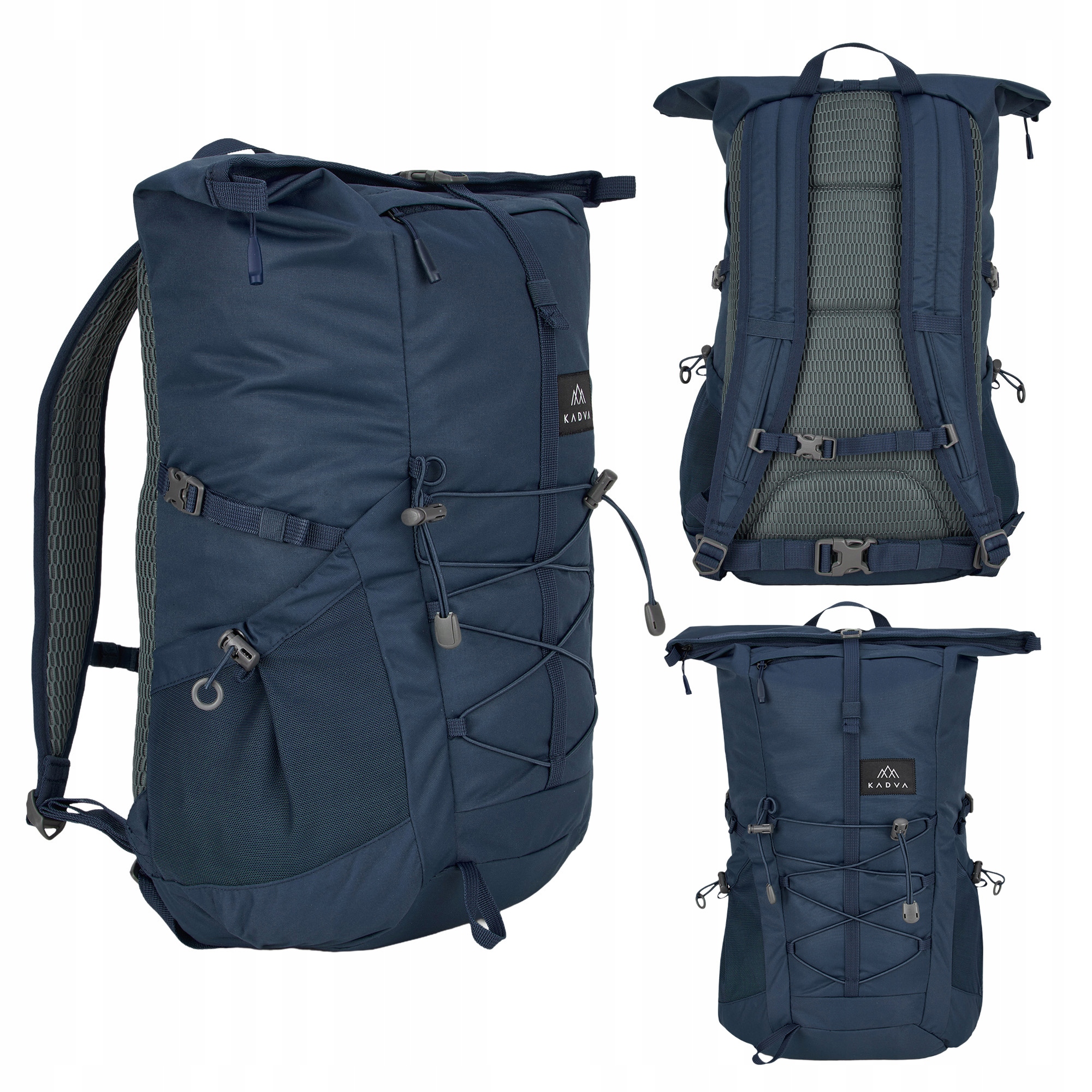 Batoh Kadva CityQuest 22 l, tmavě modrý, Odolná Kapsa Na Notebook