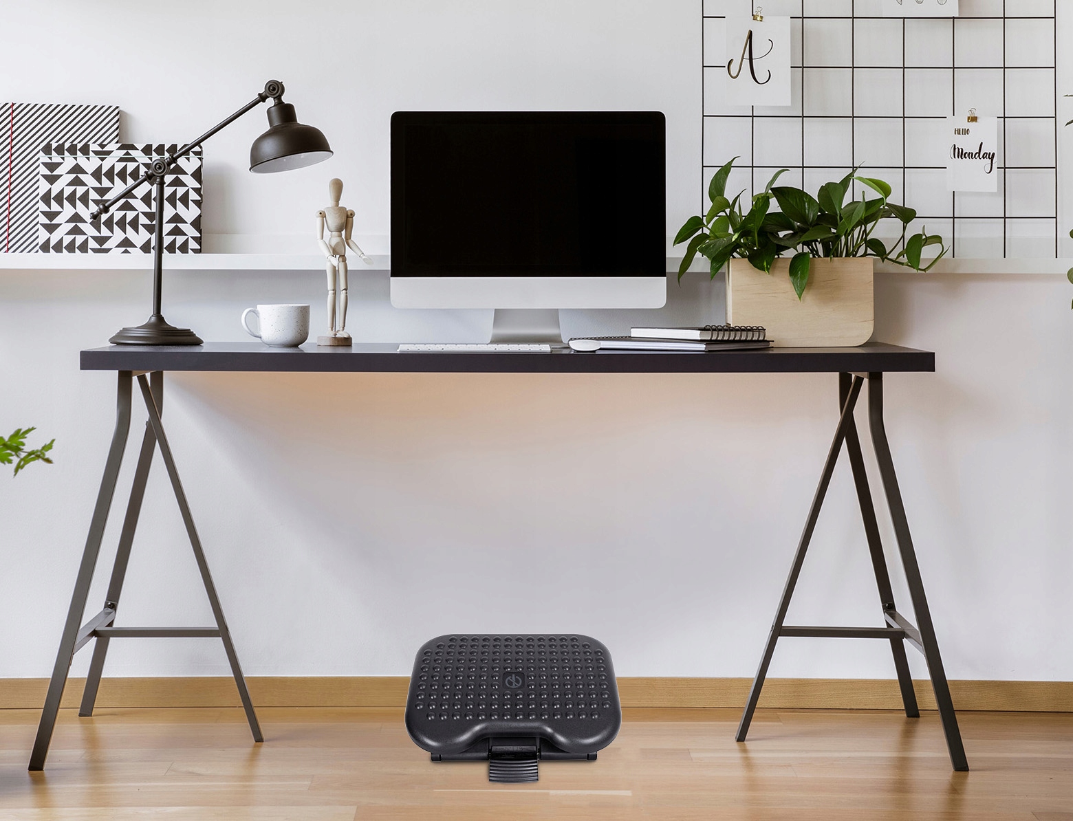 PODNÓŻEK BIUROWY EDUARDO DO FOTELA PODSTAWA POD STOPY FOTEL REGULACJA KĄTA Marka Gockowiak