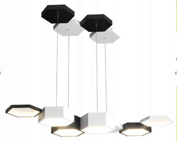 Modern Hex Moderné závesné svietidlo 133 cm 60W Led Diaľkový Ovládač