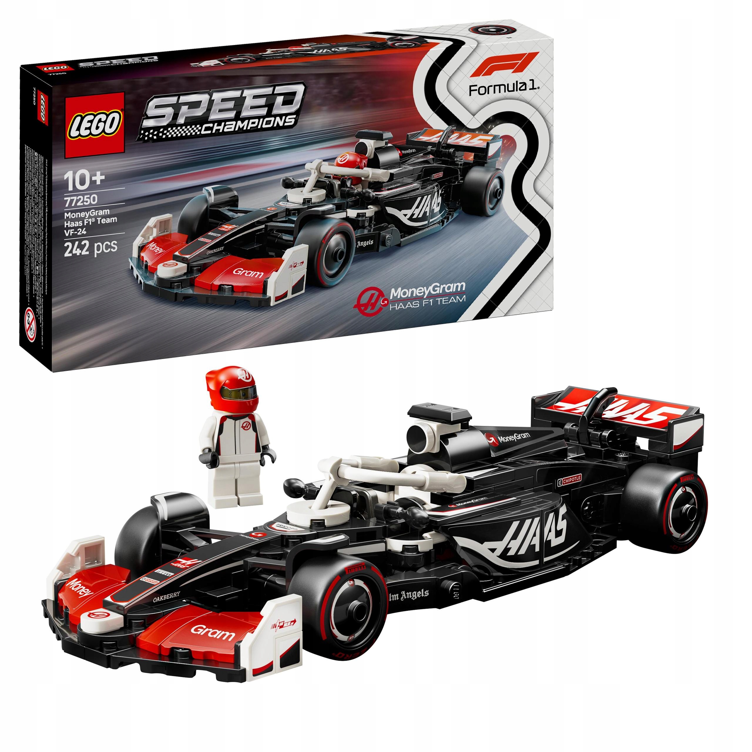 Lego Speed Champions 77250 MoneyGram Haas Team VF-24 F1 Formule
