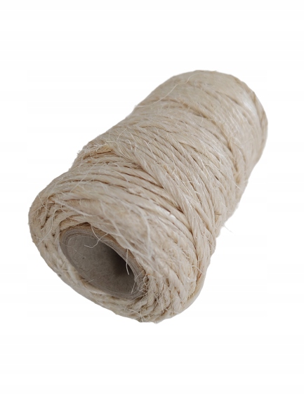 

Sznurek ozdobny sizalowy naturalny rolka 100g