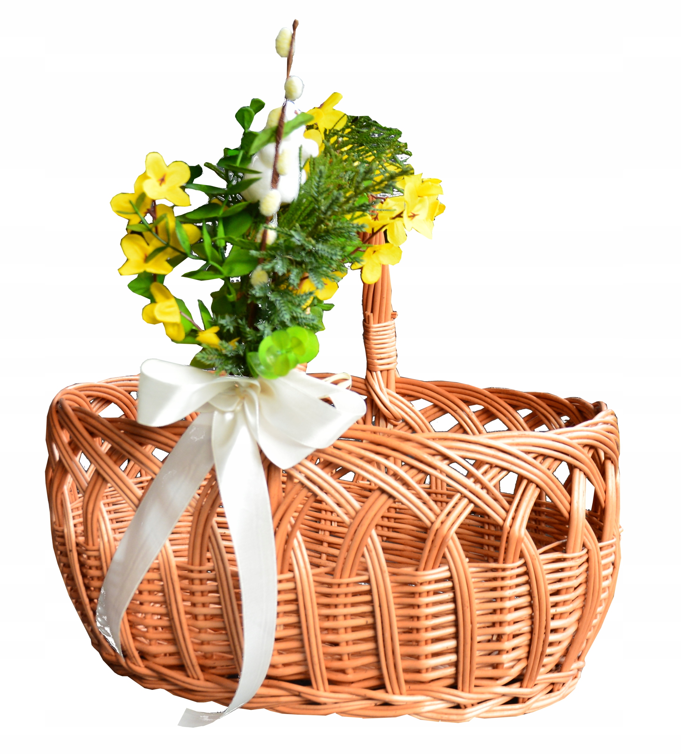 Wiklinowy KOSZ WIELKANOCNY KOSZYCZEK DO ŚWIĘCENIA