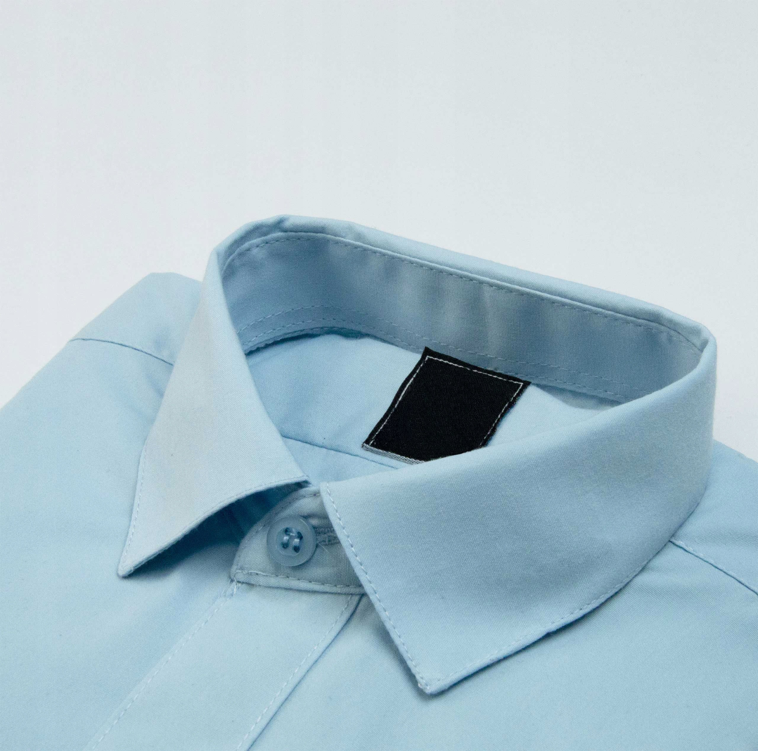 KOSZULA WIZYTOWA długi rękaw błękitna gładka 146 Kod producenta elegancka z kołnierzykiem dla dziecka