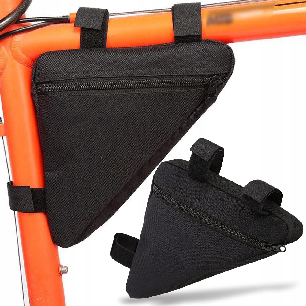POJEMNA SAKWA TORBA ROWEROWA POD RAMĘ SASZETKA TORBA NA ROWER TRÓJKĄTNA
