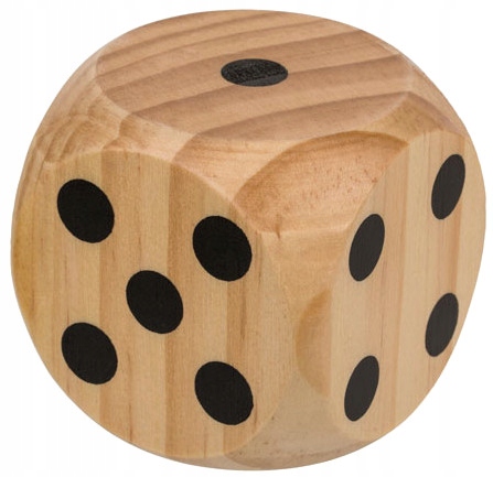 

Kostka do gry drewniana XL Duża Kość Gra 6 CM