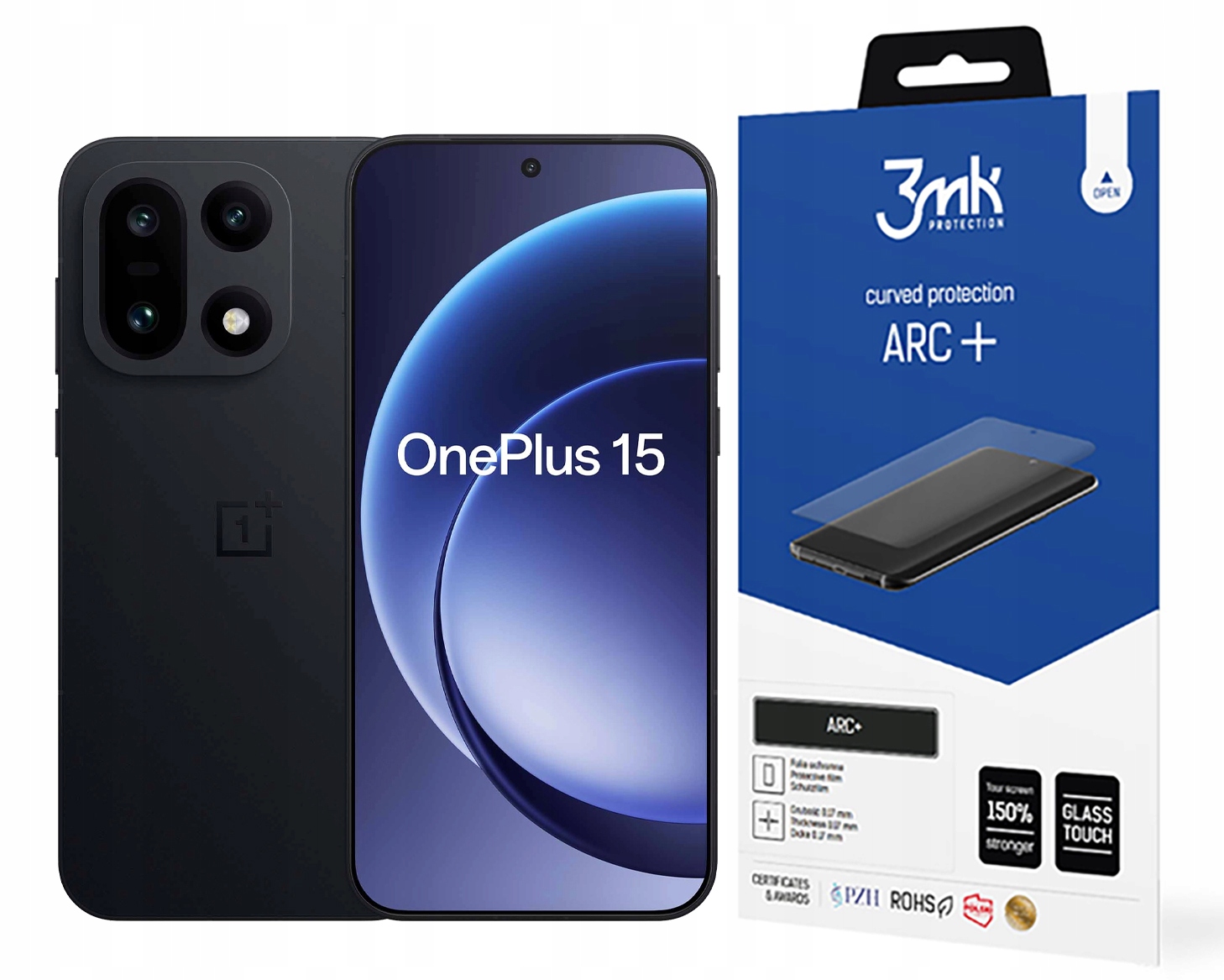 3MK Fólie Arc+ pro OnePlus 15 Fólie Fullscreen