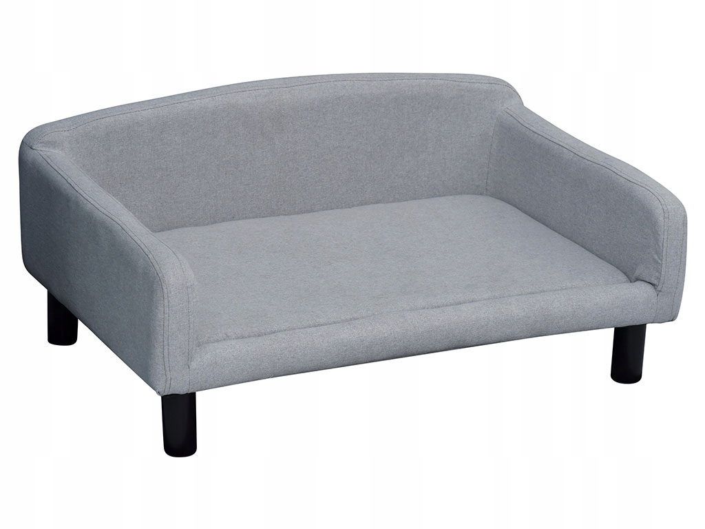 Levně Pohovka pro psy Pawhut D04-149, světle šedá, 82x54x36 cm