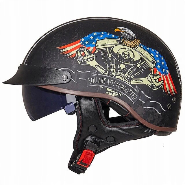 

Kask Motocyklowy niemiecki Orzeszek Gxt retro XL