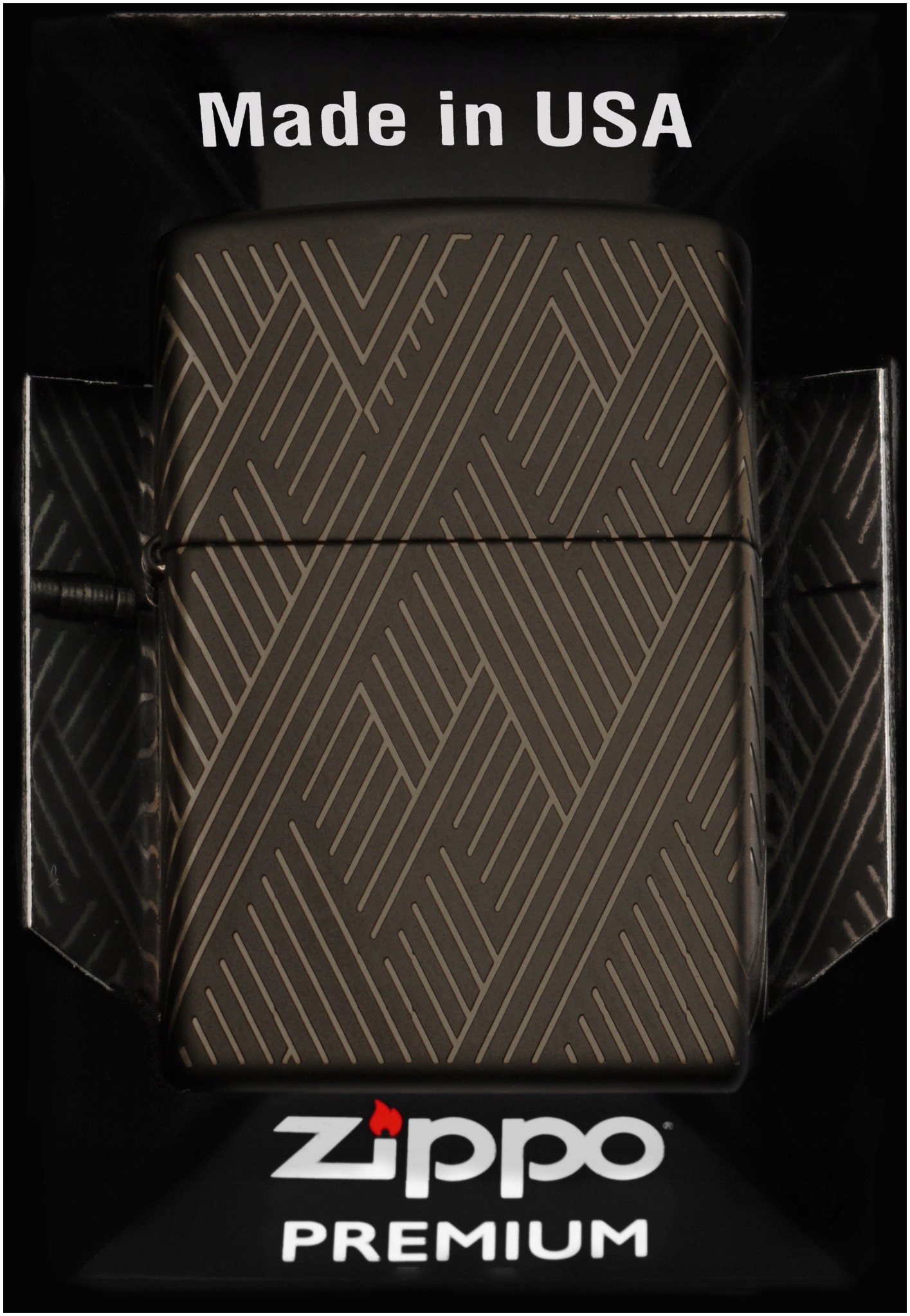 Zapalovač Zippo Abstract Lines Design 60007393 Větruodolný benzínový