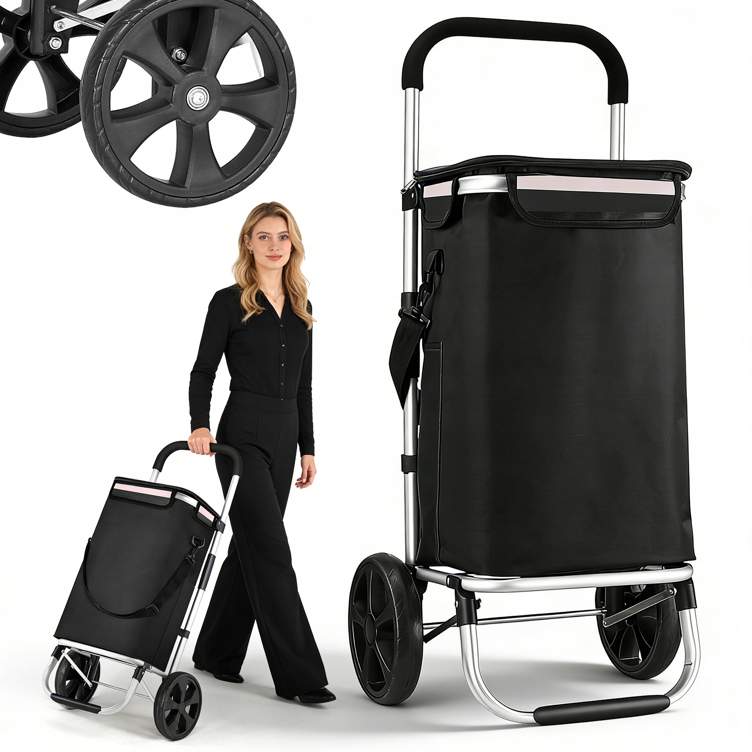 Skládací Nákupní Taška 37 L, Snadno Skladovatelná, Vysoká Kvalita