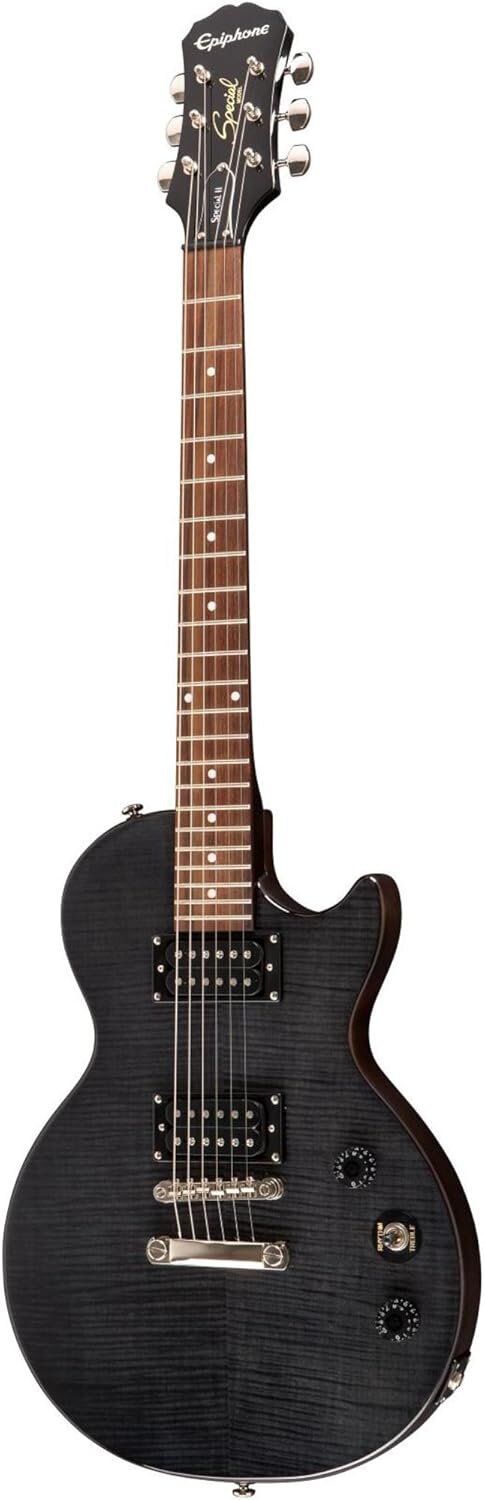 Epiphone Les Paul Special II PlusTop Trans Black elektrická kytara
