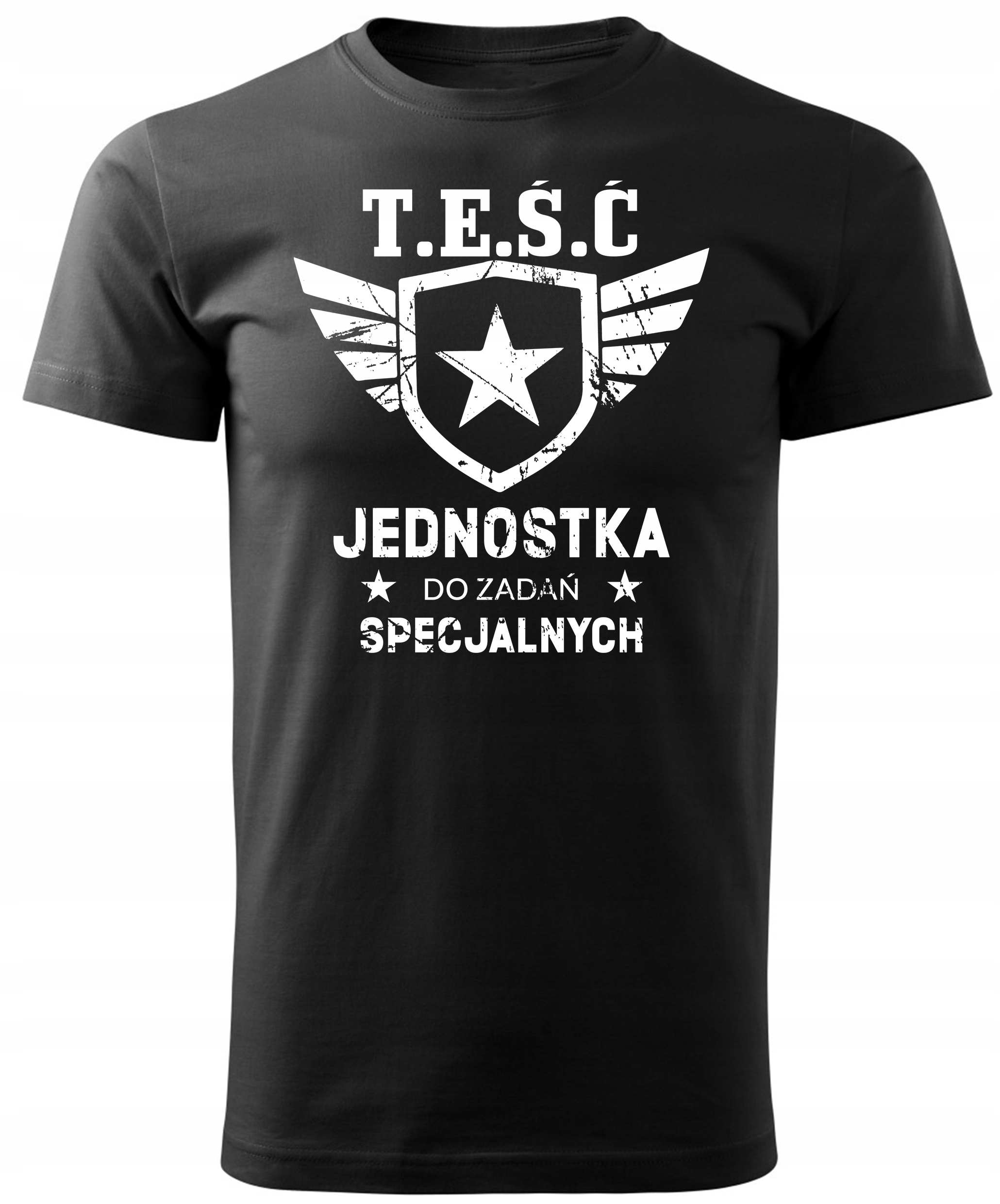 

Czarna Koszulka Teścia Jednostka Specjalna XL Z1