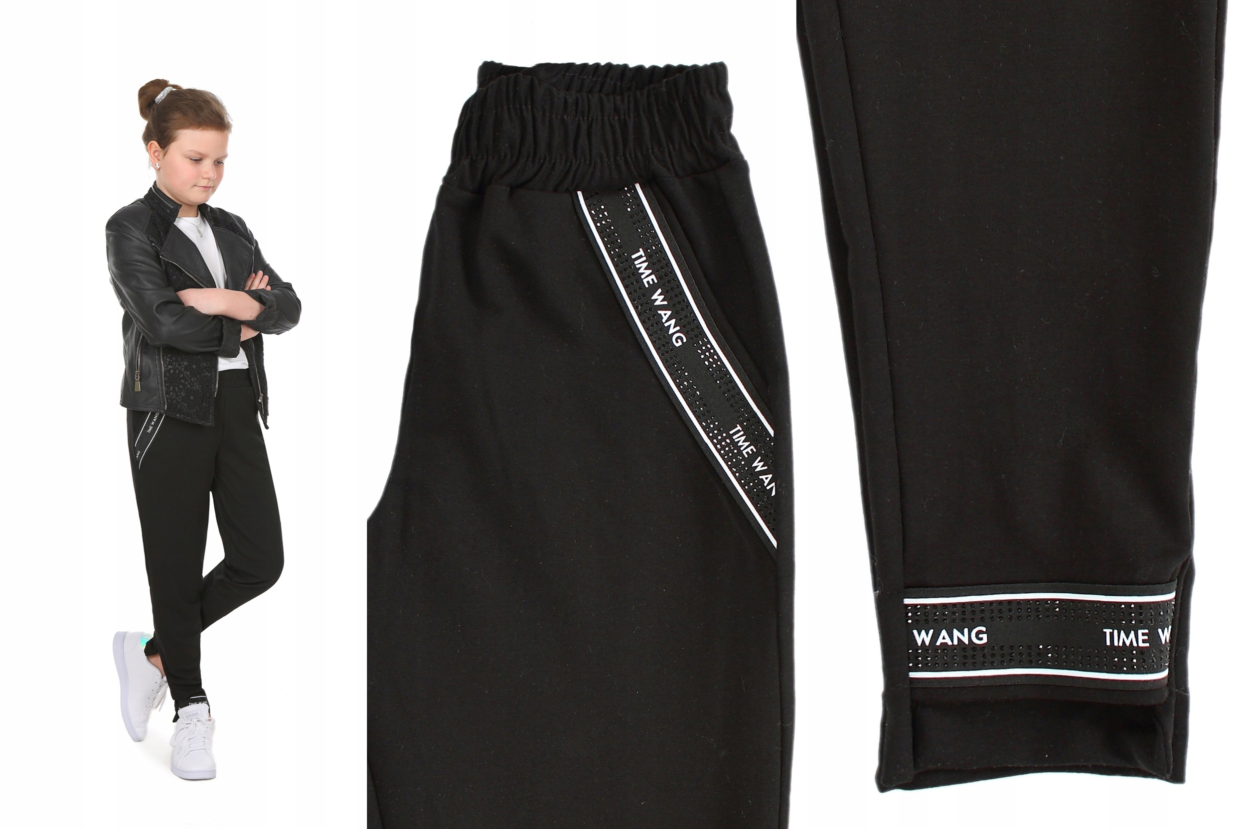 OCIEPLANE Spodnie asymetryczna nogawka 128 Prod.PL Wiek dziecka 6 lat +