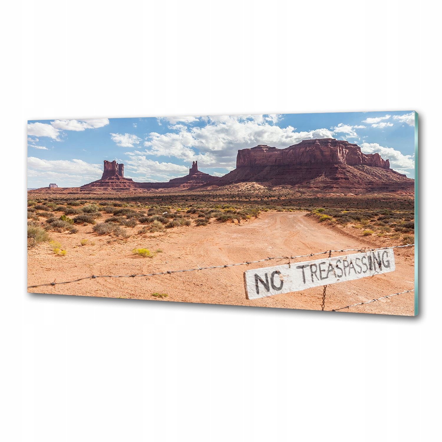 Dekoračný panel zo skla Arizona Usa 125 x 50 cm Lepidlo