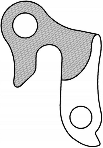 Hak przerzutki tylnej aluminiowy+śruby GW-5A DP-35 Kod producenta GW-5A DP-35