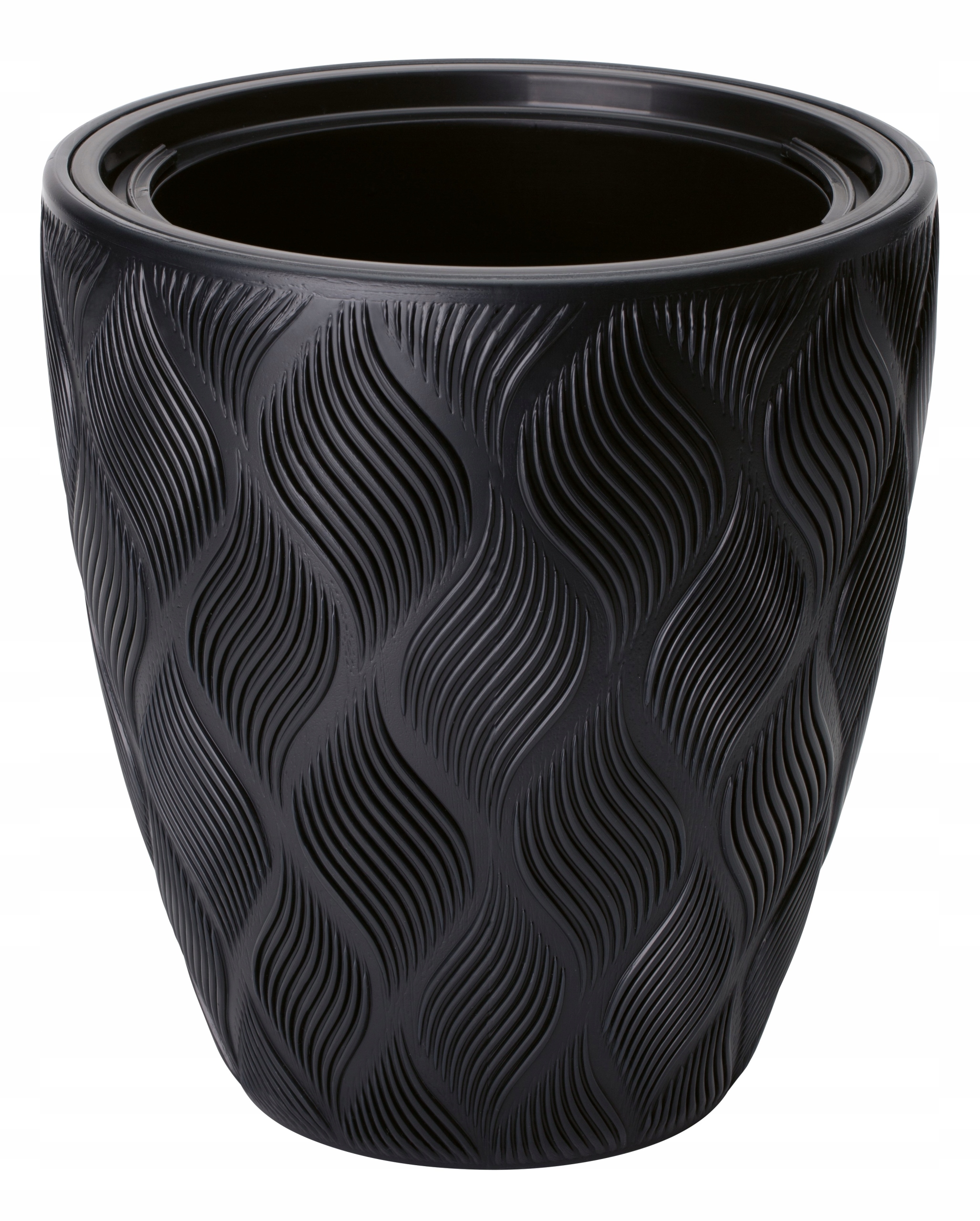 

Donica Flow Slim 3D Z Wkładem H48 FI30 Czarny