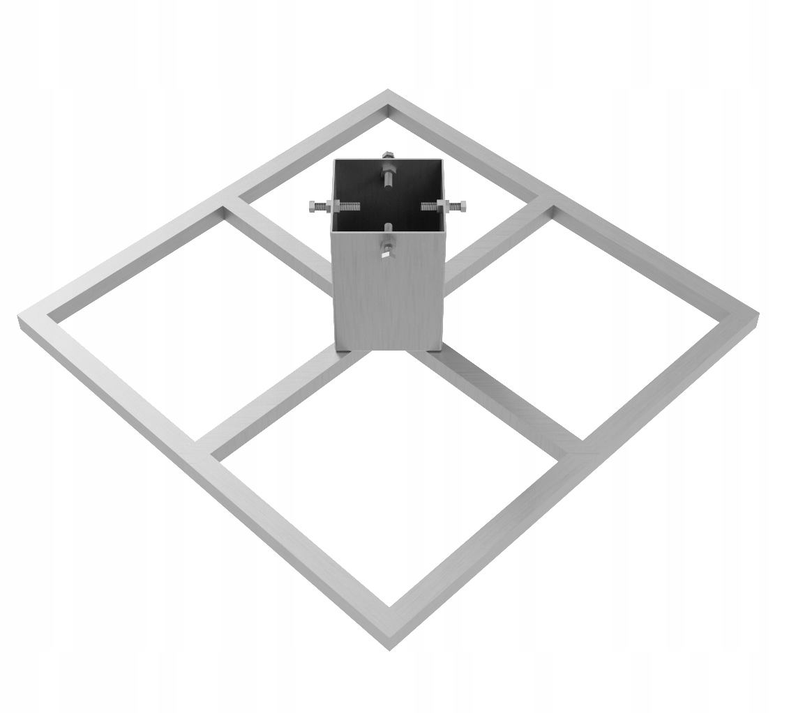 Nerezový stojan na vánoční stromek pod stromeček loftový Skx