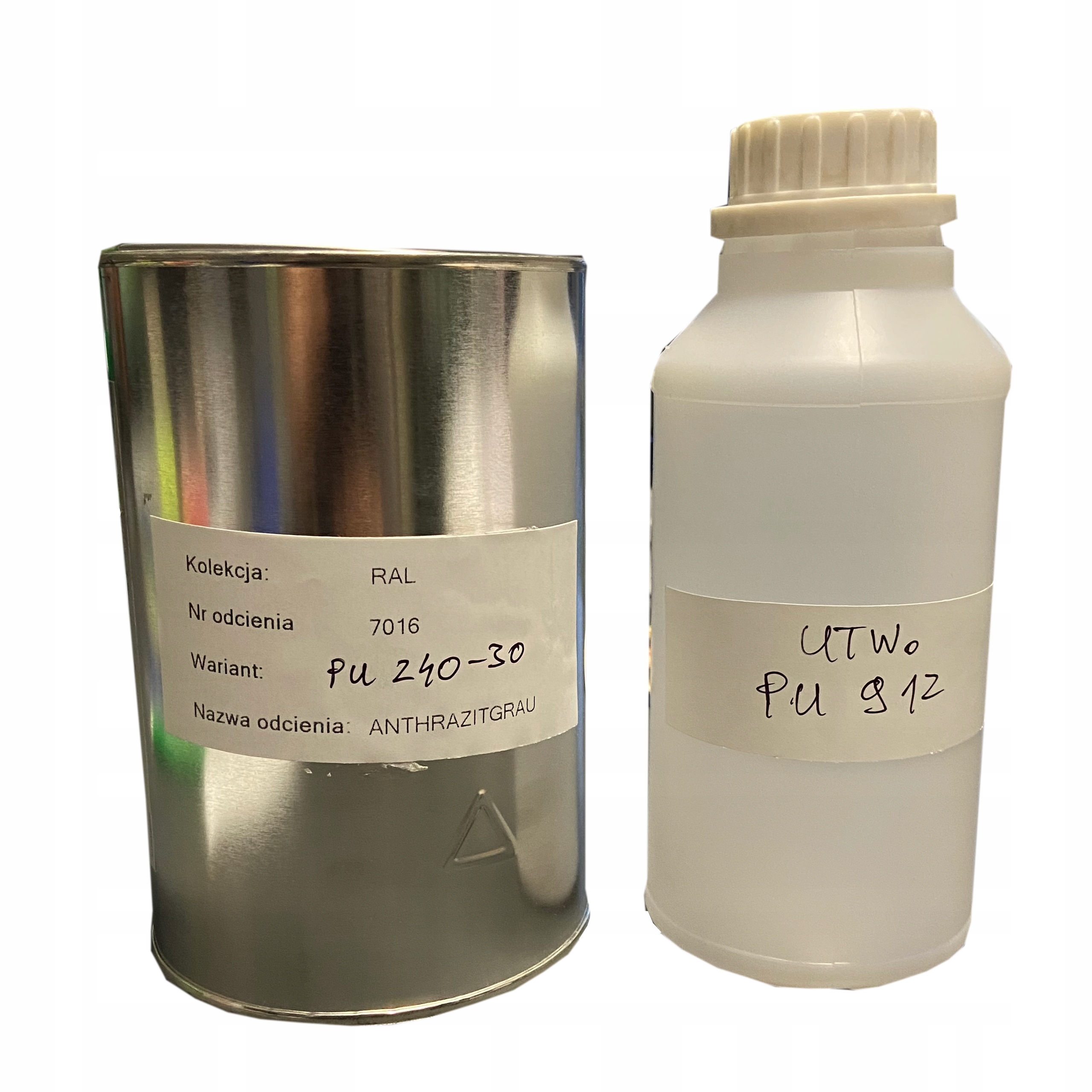 Lakier poliuretanowy kolor Ral 7000-9018 1,5 półma