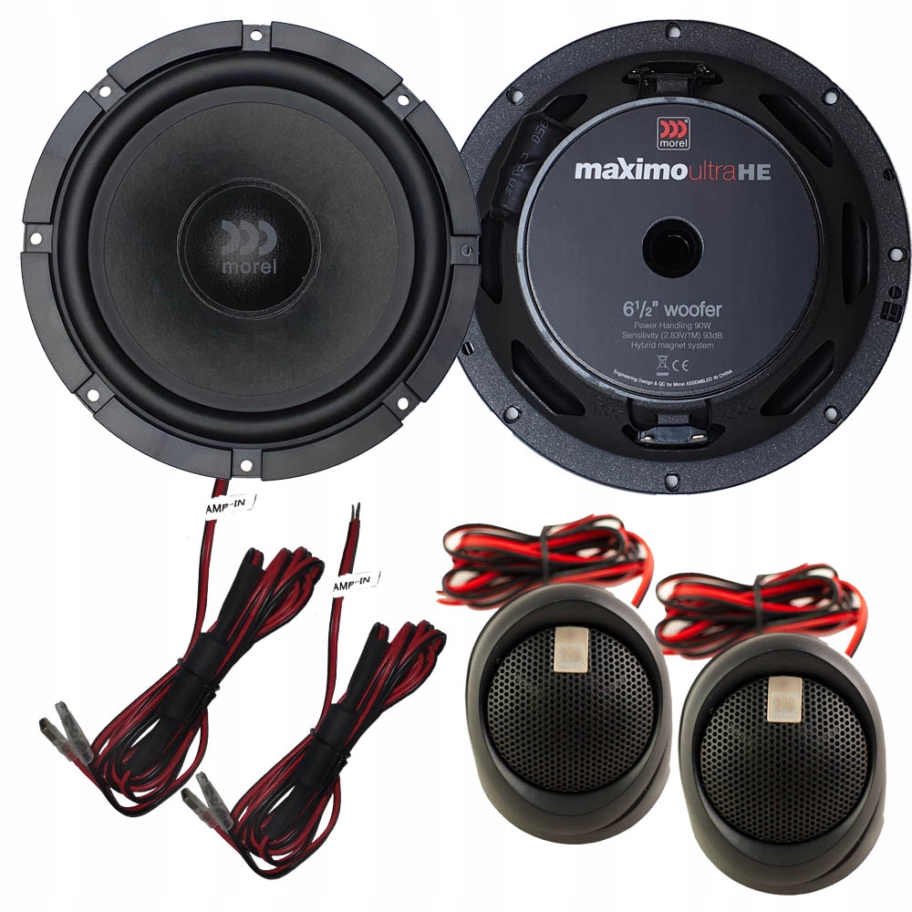 Automobilové reproduktory 16,5 cm 165 mm Systém Morel Maximo Ultra 602 He Mkii