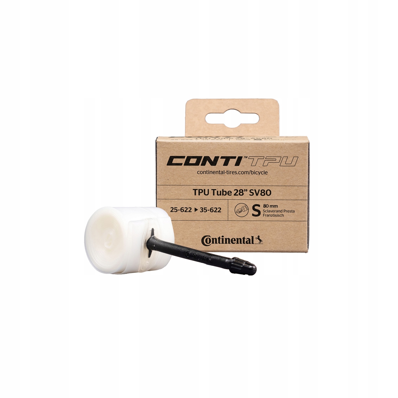 Continental Tpu duše 28 Presta 80 mm 25-35 mm