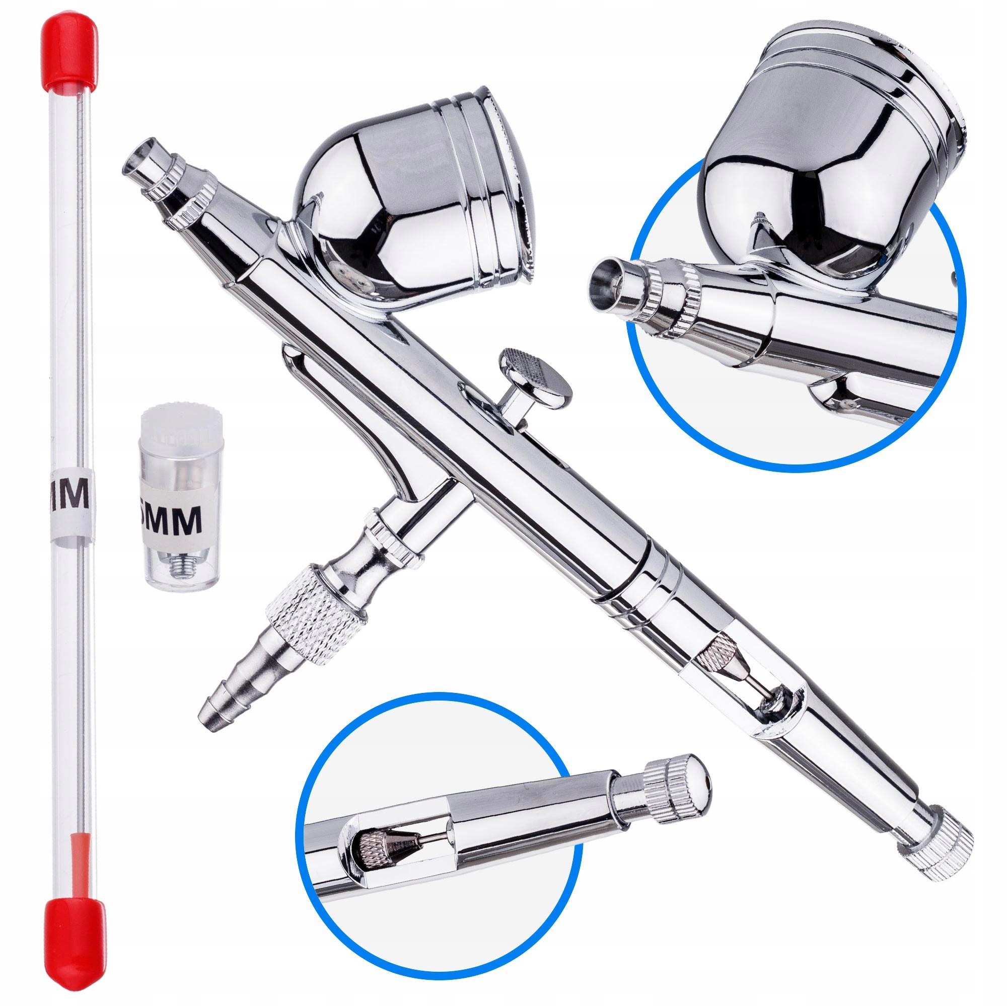 Modelářský Airbrush Přesný Pro Trysku 03MM Double Action Malování
