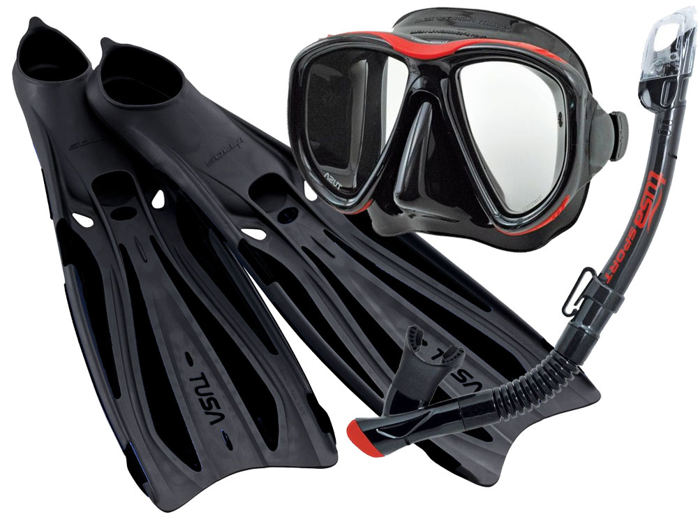 TUSA ZESTAW PRO maska fajka PŁETWY FF23 44-45 R