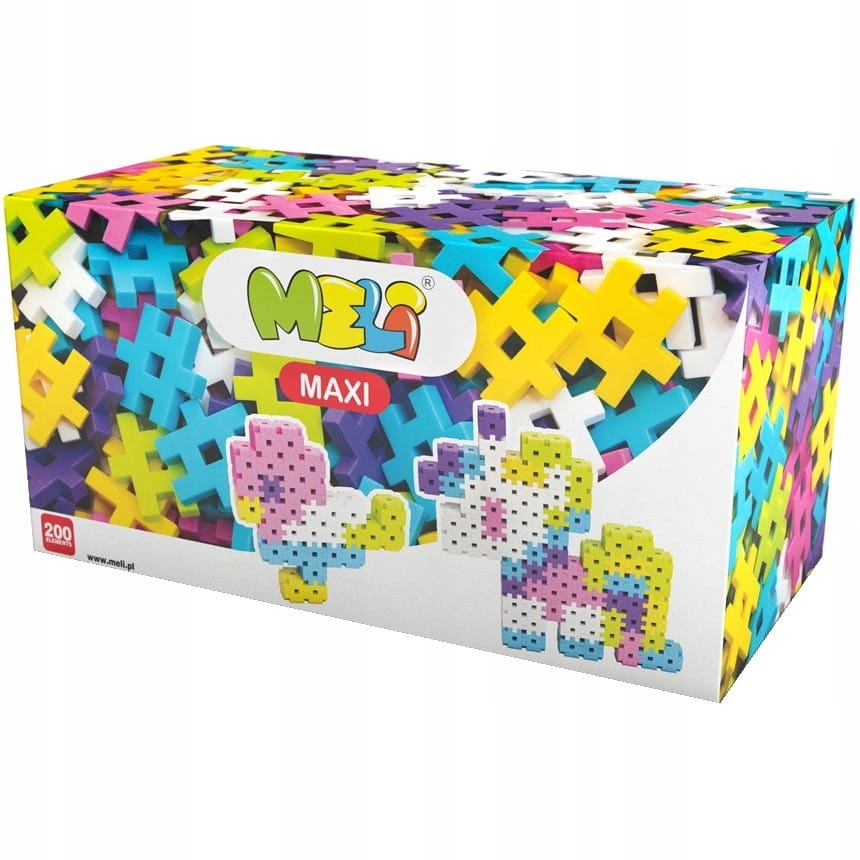 

Klocki Konstrukcyjne Wafle Meli Maxi Pink 200 elem