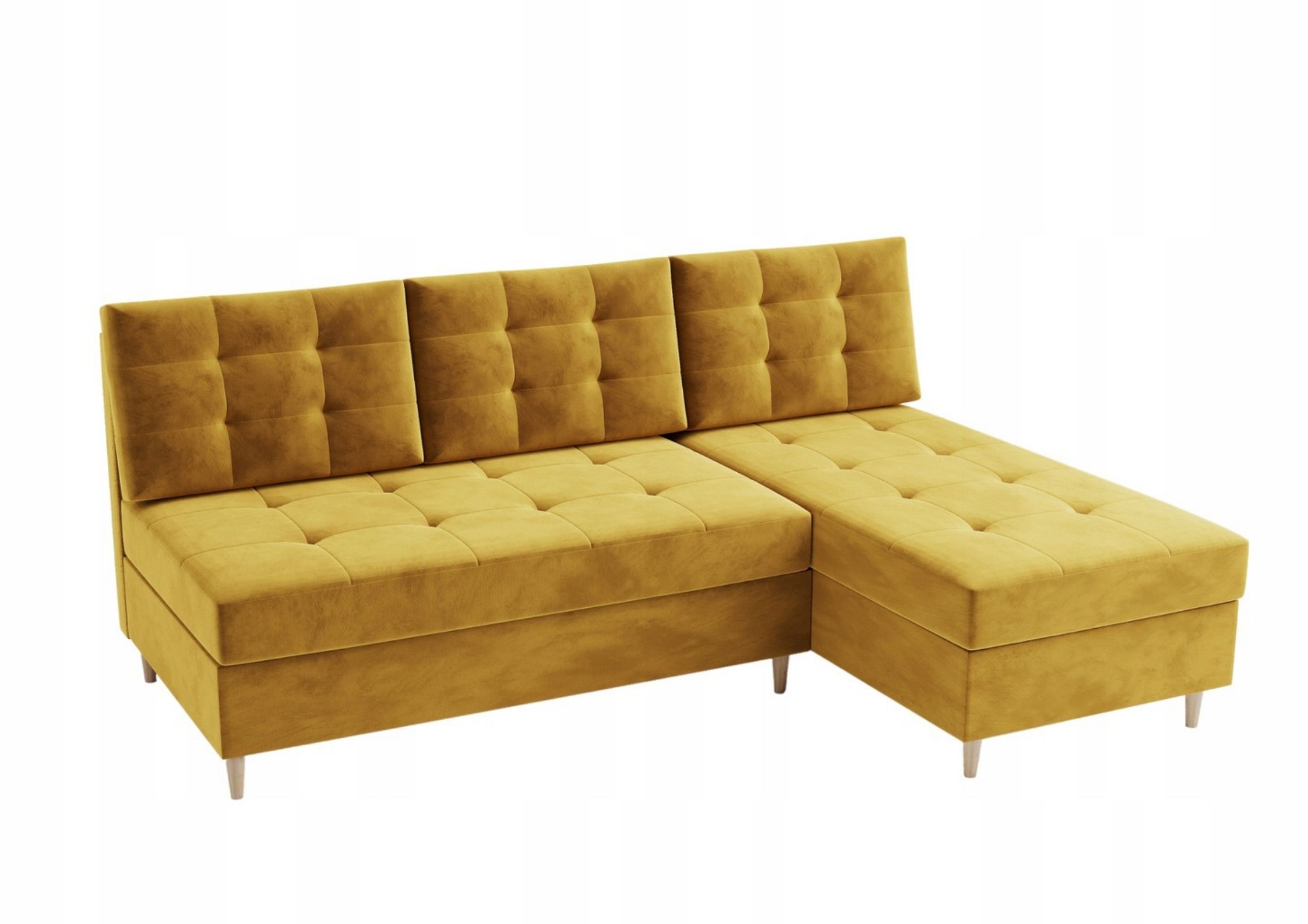 Mały skandynawski pikowany narożnik PERO 200x140