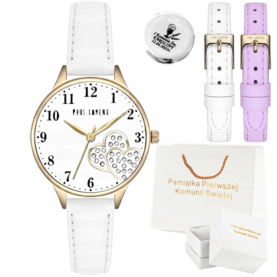 Dětské hodinky Mila Dárek Na Svaté Přijímání pro dívku Paul Lorens Pásky