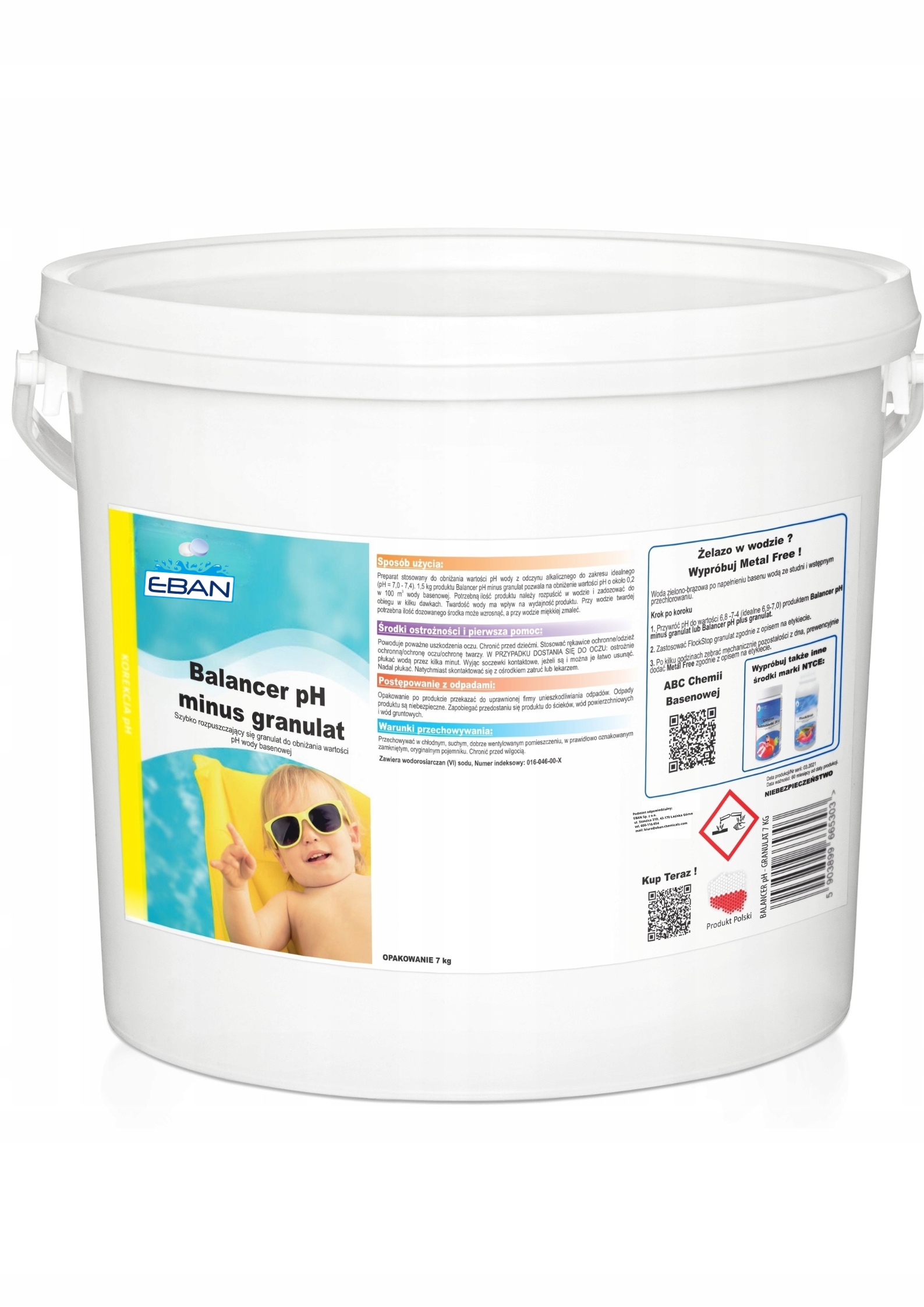 Balancer pH minus regulator obniżanie pH granulat 7 kg